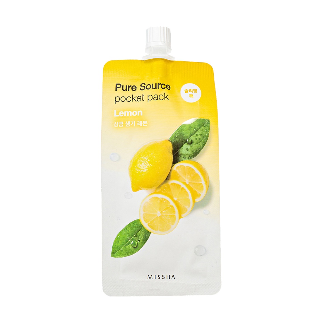Нічна маска для обличчя Missha Pure Source Pocket Pack Lemon з екстрактом лимона, 10 мл